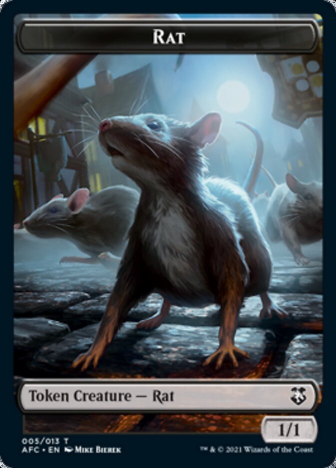 Rat // Zombie Double-Sided Token [Dungeons & Dragons: Adventures in the Forgotten Realms Commander Tokens] - Magic: The Gathering - Card Brawlers | Quebec | Canada |