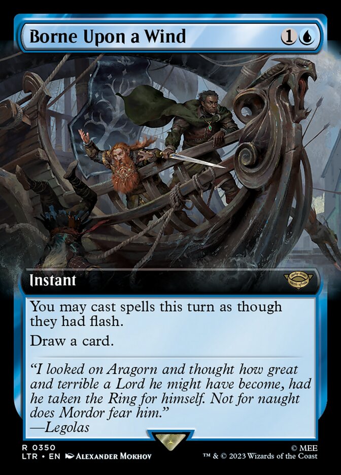 Borne Upon a Wind (Extended Art) [The Lord of the Rings: Tales of Middle-Earth] - Magic: The Gathering - Card Brawlers | Quebec | Canada |