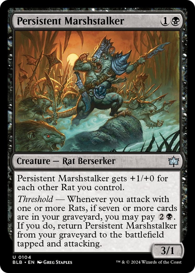 Persistent Marshstalker [Bloomburrow] - Magic: The Gathering - Card Brawlers | Quebec | Canada |