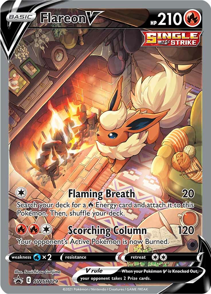 Flareon V (SWSH179) [Sword & Shield: Black Star Promos] - Pokémon - Card Brawlers | Quebec | Canada |