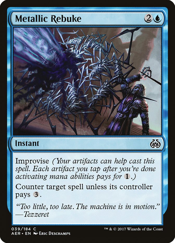 Metallic Rebuke [Aether Revolt] - Magic: The Gathering - Card Brawlers | Quebec | Canada |