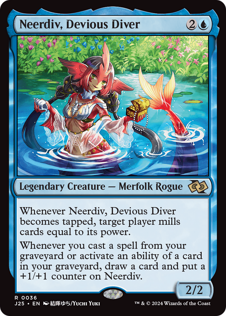 Neerdiv, Devious Diver (Anime) [Foundations Jumpstart] - Magic: The Gathering - Card Brawlers | Quebec | Canada |