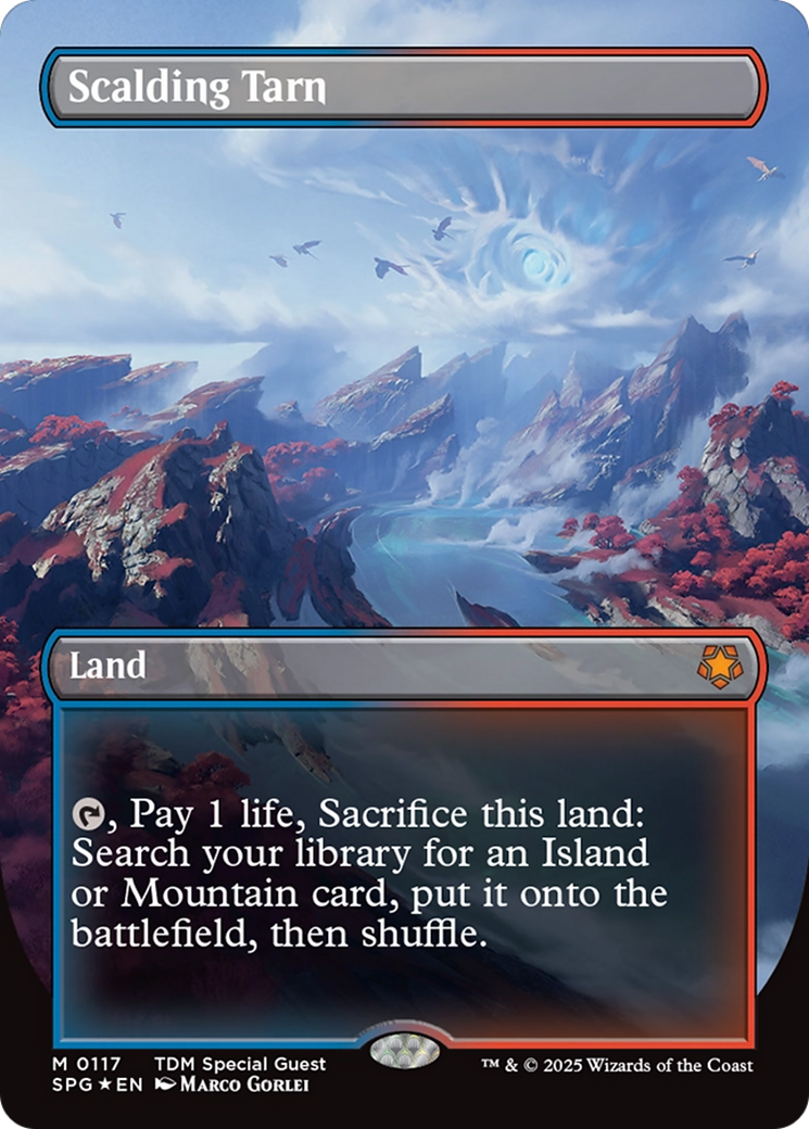Scalding Tarn (Borderless) (Dragonscale Foil) [Tarkir: Dragonstorm Special Guests] - Magic: The Gathering - Card Brawlers | Quebec | Canada |