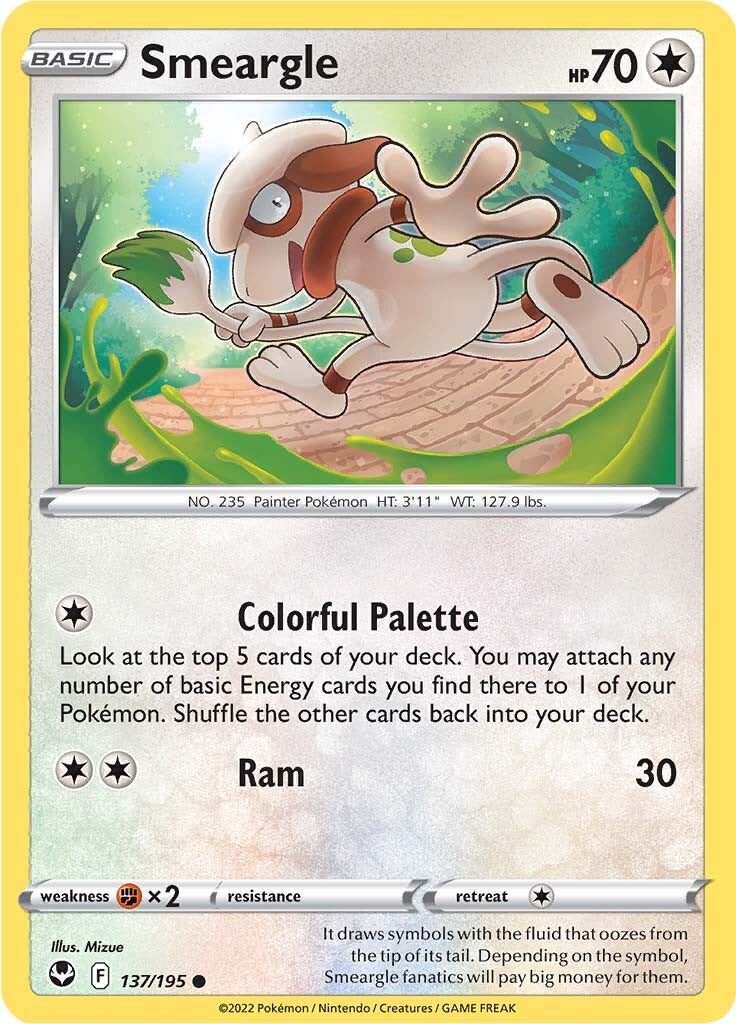 Smeargle (137/195) [Sword & Shield: Silver Tempest] - Pokémon - Card Brawlers | Quebec | Canada |