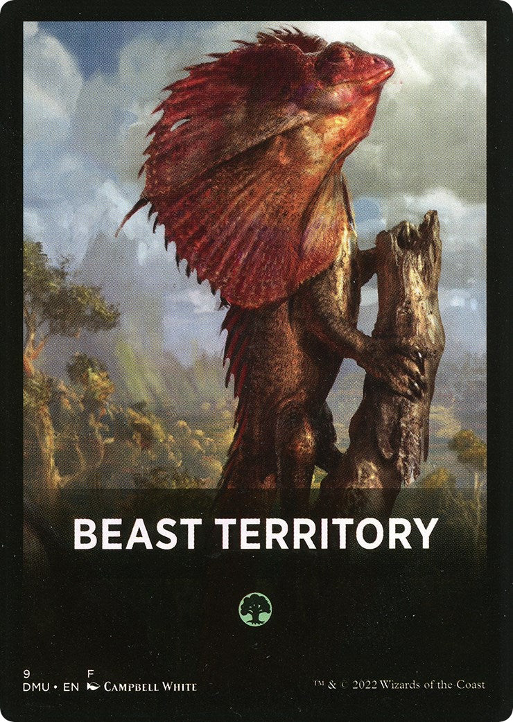Beast Territory Theme Card [Dominaria United Tokens] - Magic: The Gathering - Card Brawlers | Quebec | Canada |