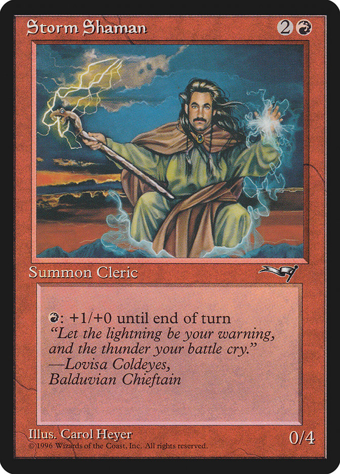 Storm Shaman (Male) [Alliances] - Magic: The Gathering - Card Brawlers | Quebec | Canada |