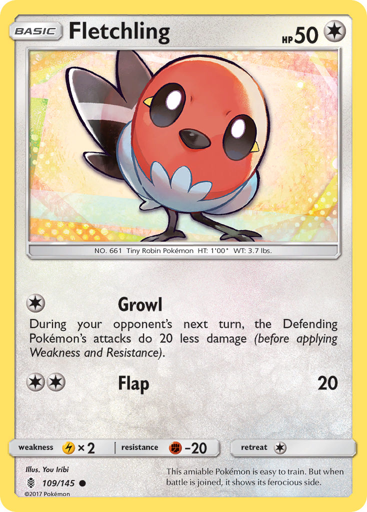 Fletchling (109/145) [Sun & Moon: Guardians Rising] - Pokémon - Card Brawlers | Quebec | Canada |