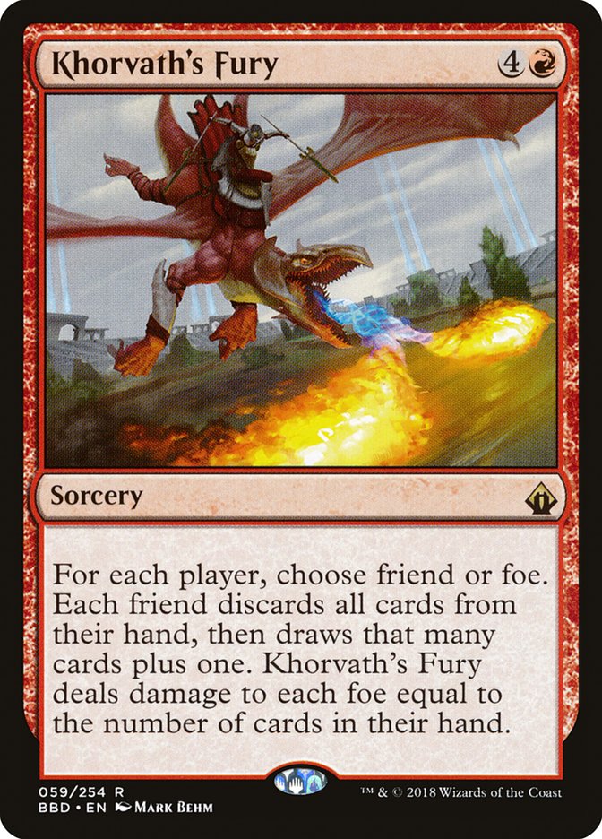 Khorvath's Fury [Battlebond] - Magic: The Gathering - Card Brawlers | Quebec | Canada |