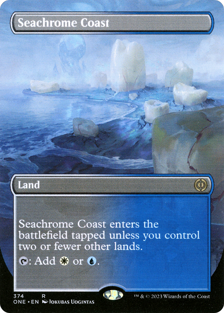 Seachrome Coast (Borderless Alternate Art) [Phyrexia: All Will Be One] - Magic: The Gathering - Card Brawlers | Quebec | Canada |