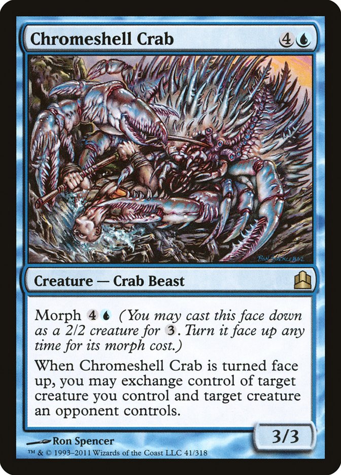 Chromeshell Crab [Commander 2011] - Magic: The Gathering - Card Brawlers | Quebec | Canada |