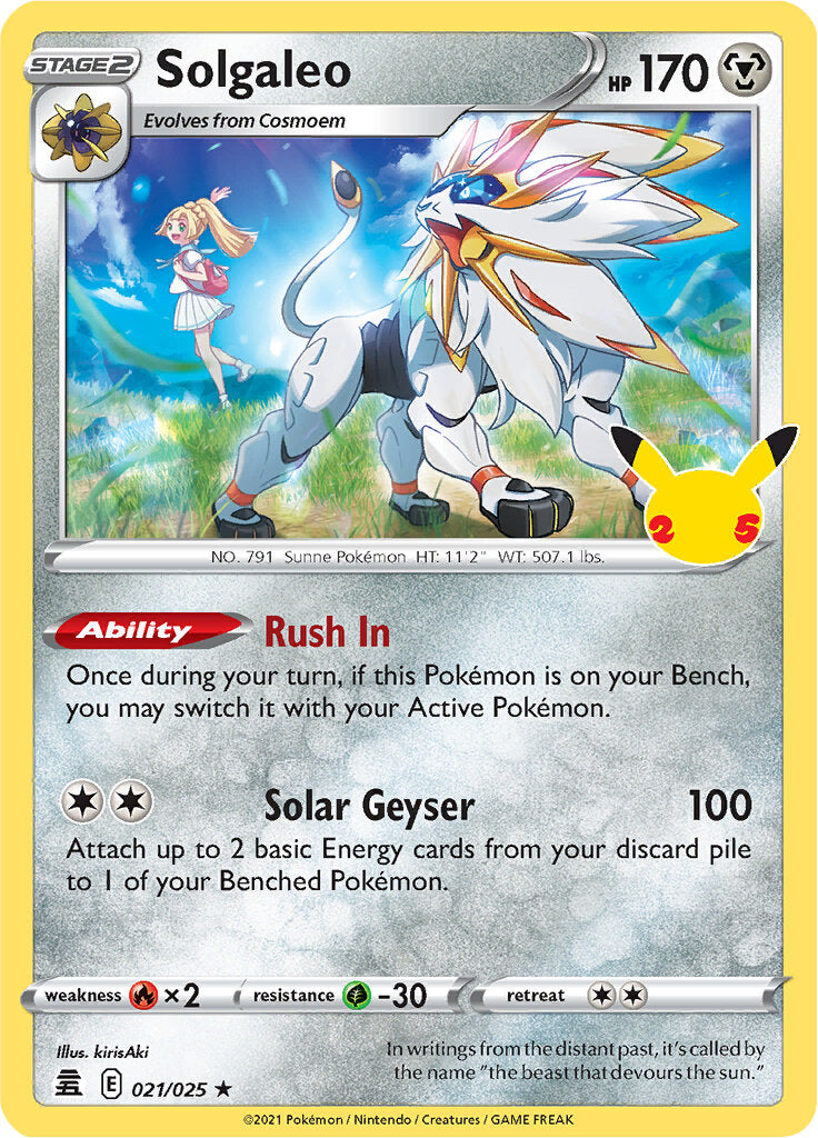 Solgaleo (021/025) [Celebrations: 25th Anniversary] - Pokémon - Card Brawlers | Quebec | Canada |