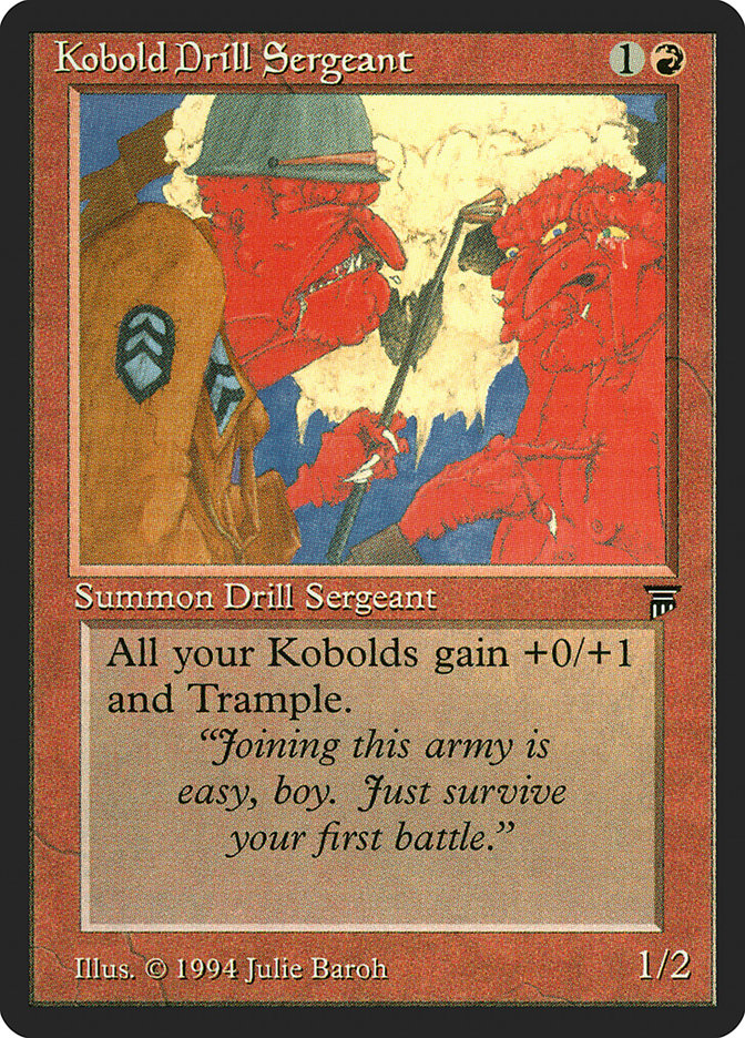Kobold Drill Sergeant [Legends] - Magic: The Gathering - Card Brawlers | Quebec | Canada |
