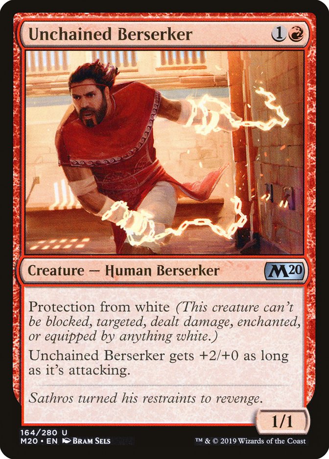 Unchained Berserker [Core Set 2020] - Magic: The Gathering - Card Brawlers | Quebec | Canada |