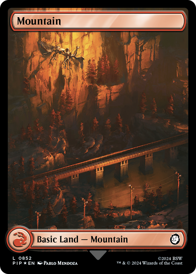 Mountain (0852) (Surge Foil) [Fallout] - Magic: The Gathering - Card Brawlers | Quebec | Canada |