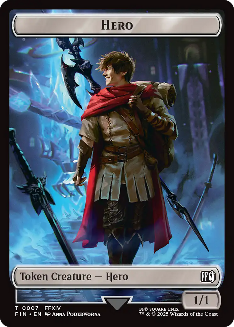 Hero (0002) // Hero (0007) Double-Sided Token [FINAL FANTASY Tokens] - Magic: The Gathering - Card Brawlers | Quebec | Canada |