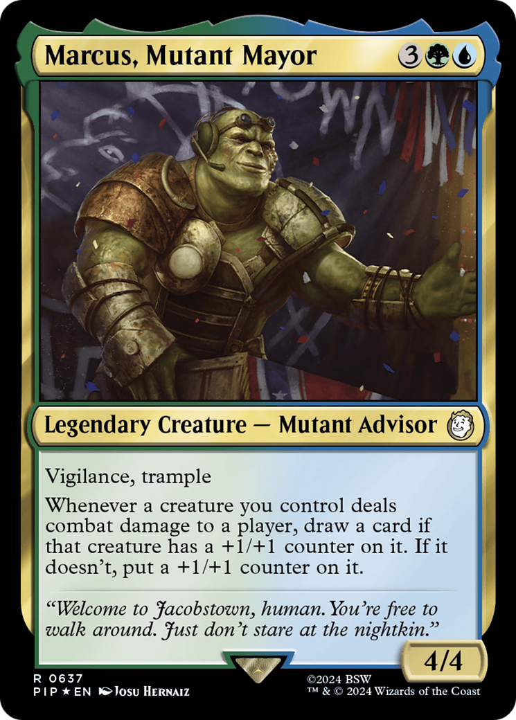 Marcus, Mutant Mayor (Surge Foil) [Fallout] - Magic: The Gathering - Card Brawlers | Quebec | Canada |