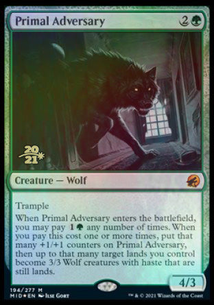Primal Adversary [Innistrad: Midnight Hunt Prerelease Promos] - Magic: The Gathering - Card Brawlers | Quebec | Canada |