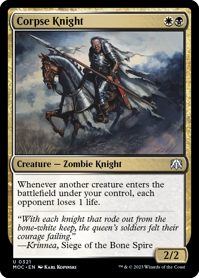 Corpse Knight [March of the Machine Commander] - Magic: The Gathering - Card Brawlers | Quebec | Canada |