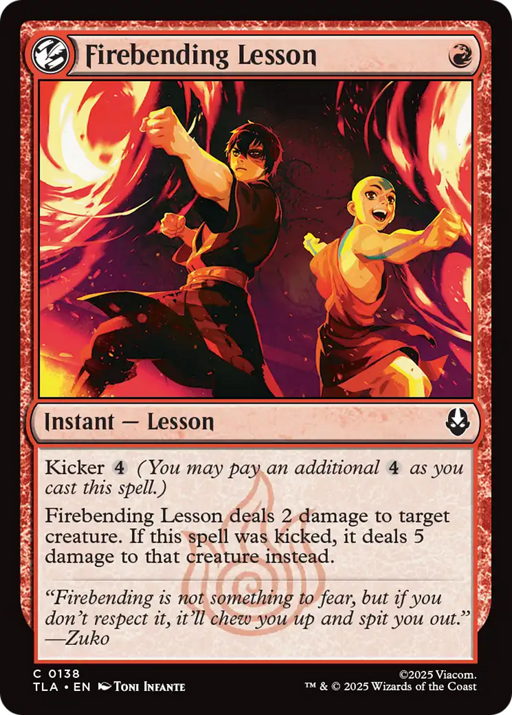 Firebending Lesson [Avatar: The Last Airbender] - Magic: The Gathering - Card Brawlers | Quebec | Canada |