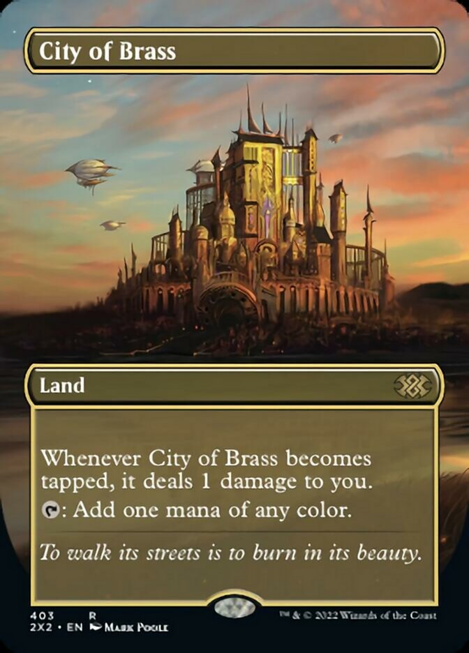 City of Brass (Borderless Alternate Art) [Double Masters 2022] - Magic: The Gathering - Card Brawlers | Quebec | Canada |