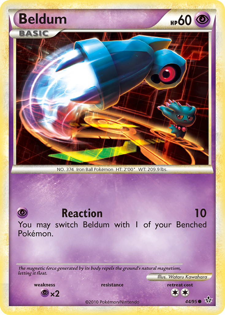 Beldum (44/95) [HeartGold & SoulSilver: Unleashed] - Pokémon - Card Brawlers | Quebec | Canada |