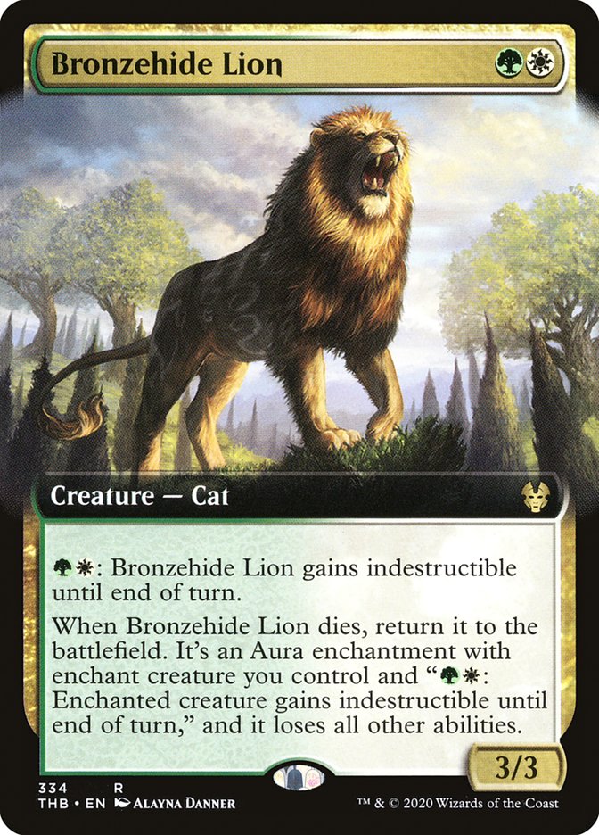 Bronzehide Lion (Extended Art) [Theros Beyond Death] - Magic: The Gathering - Card Brawlers | Quebec | Canada |