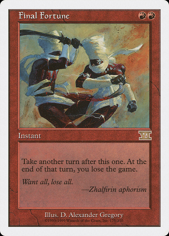 Final Fortune [Classic Sixth Edition] - Magic: The Gathering - Card Brawlers | Quebec | Canada |