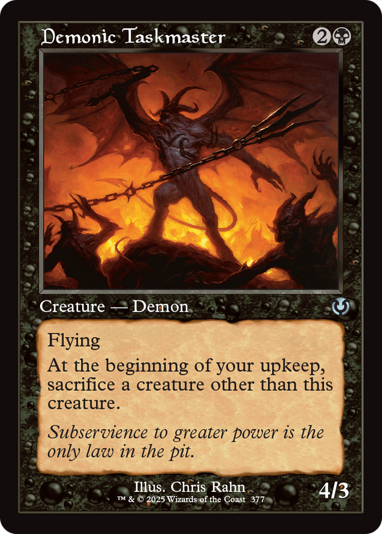 Demonic Taskmaster (Retro Frame) [Innistrad Remastered] - Magic: The Gathering - Card Brawlers | Quebec | Canada |