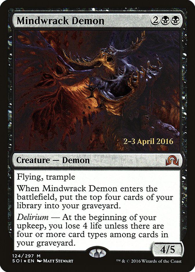 Mindwrack Demon [Shadows over Innistrad Prerelease Promos] - Magic: The Gathering - Card Brawlers | Quebec | Canada |