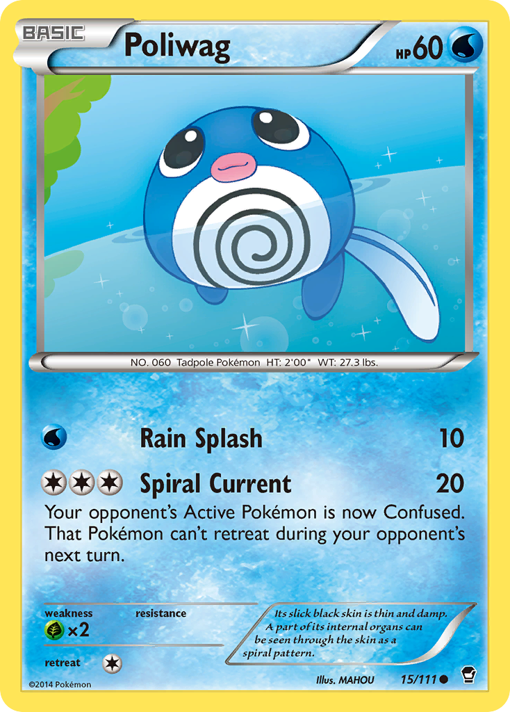 Poliwag (15/111) [XY: Furious Fists] - Pokémon - Card Brawlers | Quebec | Canada |