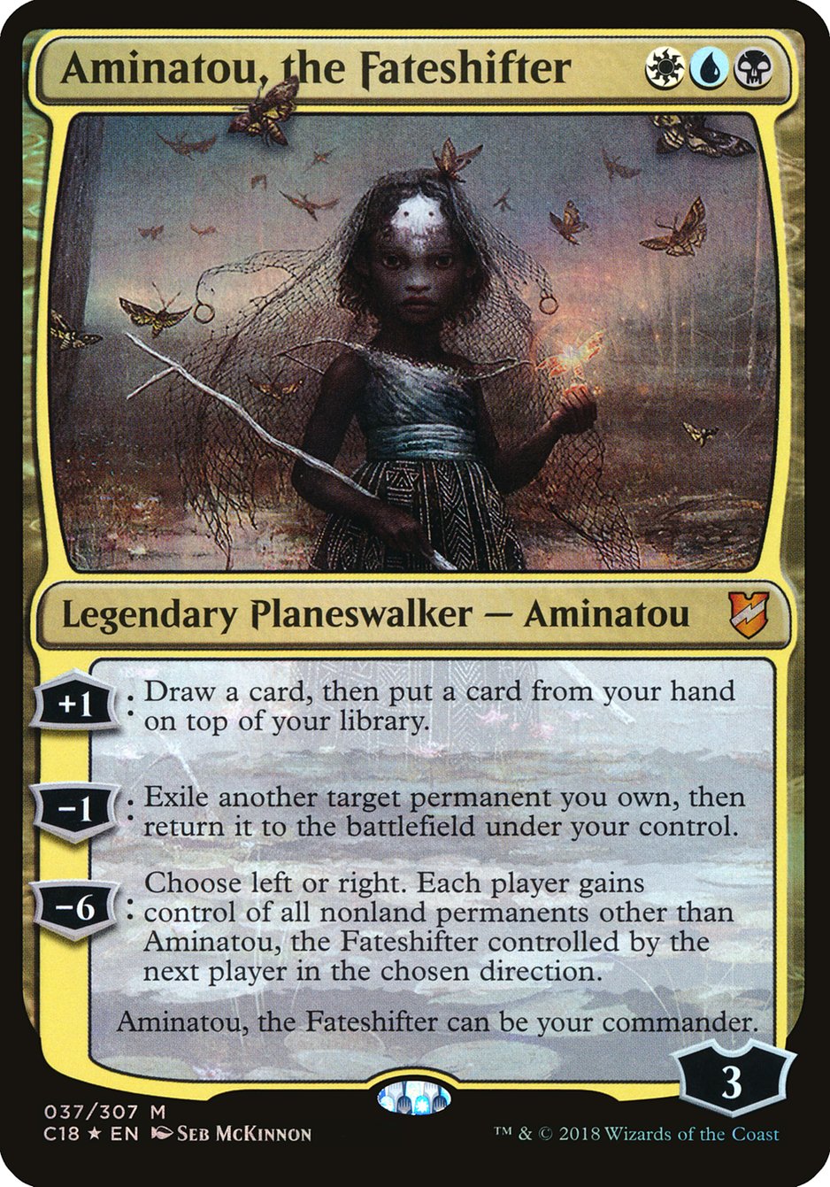 Aminatou, the Fateshifter (Oversized) [Commander 2018 Oversized] - Magic: The Gathering - Card Brawlers | Quebec | Canada |