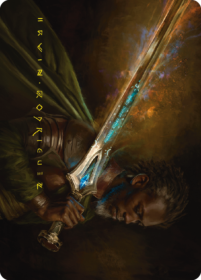 Anduril, Flame of the West Art Card (Gold-Stamped Signature) [The Lord of the Rings: Tales of Middle-earth Art Series] - Magic: The Gathering - Card Brawlers | Quebec | Canada |