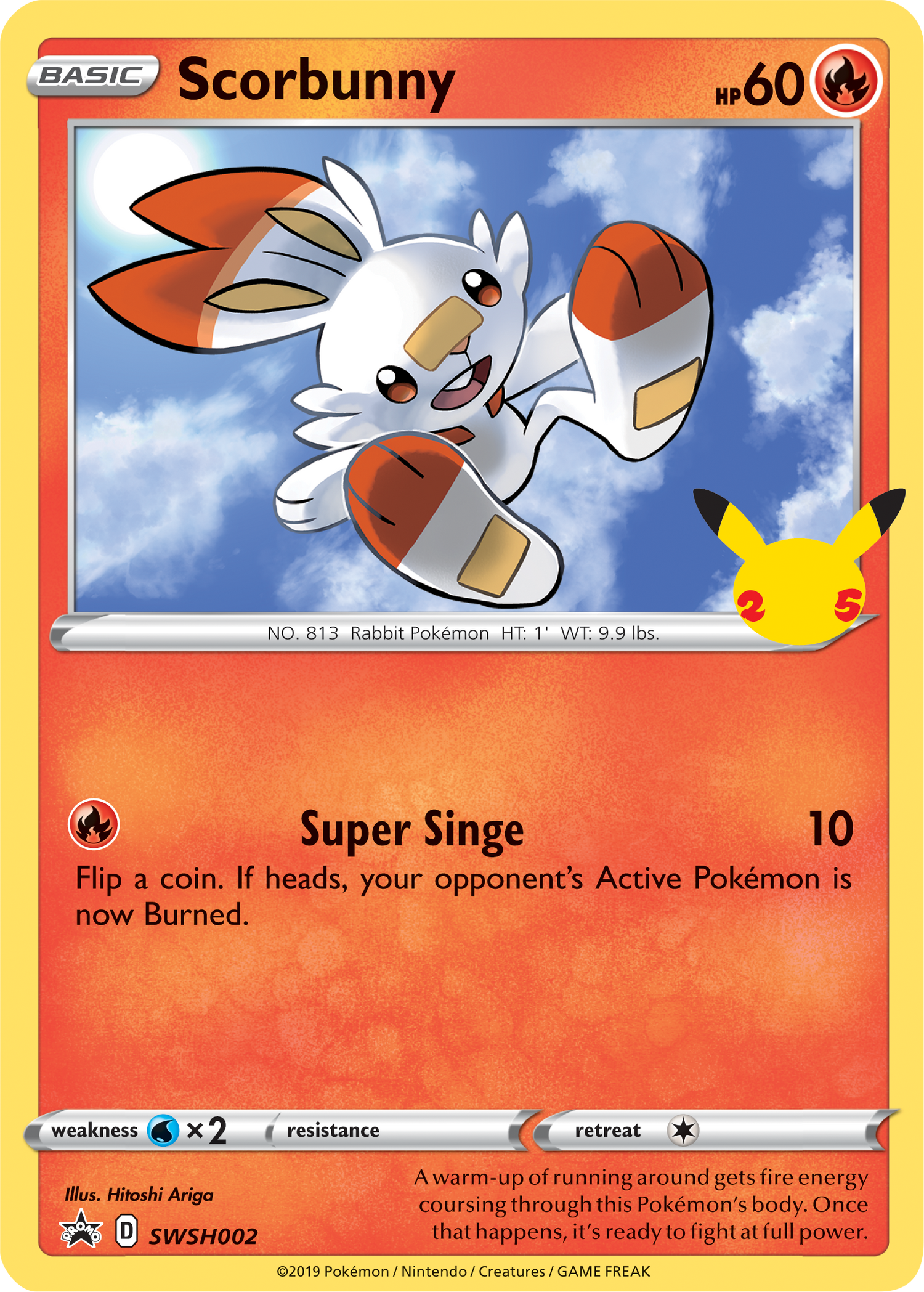 Scorbunny (SWSH002) (Jumbo Card) [First Partner Pack] - Pokémon - Card Brawlers | Quebec | Canada |