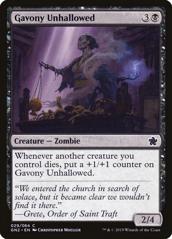 Gavony Unhallowed [Game Night 2019] - Magic: The Gathering - Card Brawlers | Quebec | Canada |