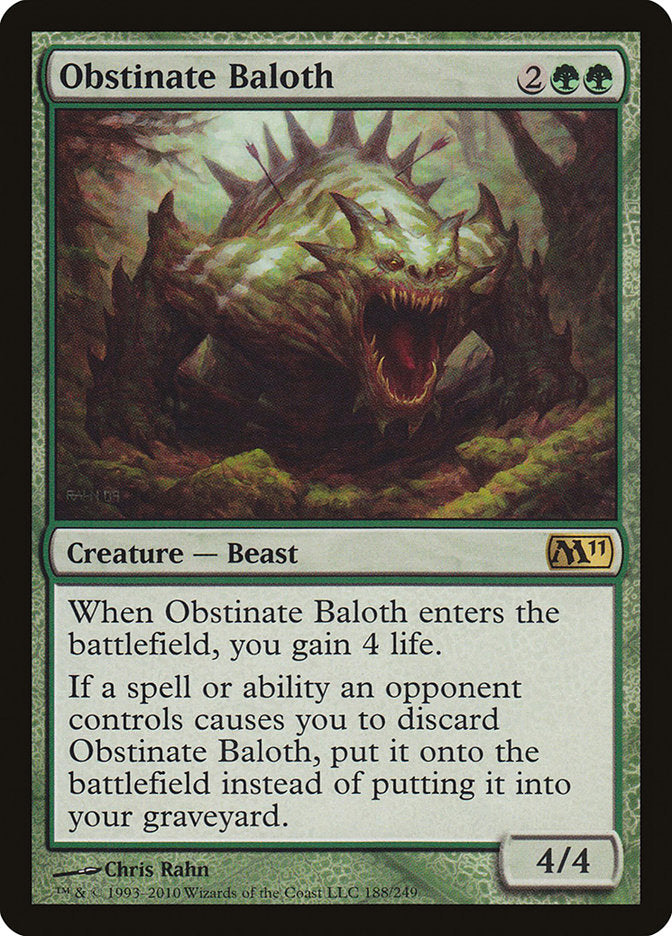 Obstinate Baloth [Magic 2011] - Magic: The Gathering - Card Brawlers | Quebec | Canada |