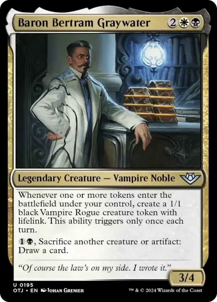 Baron Bertram Graywater [Outlaws of Thunder Junction] - Magic: The Gathering - Card Brawlers | Quebec | Canada |