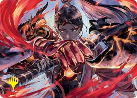 Risona, Asari Commander Art Card (Gold-Stamped Signature) [Kamigawa: Neon Dynasty Art Series] - Magic: The Gathering - Card Brawlers | Quebec | Canada |