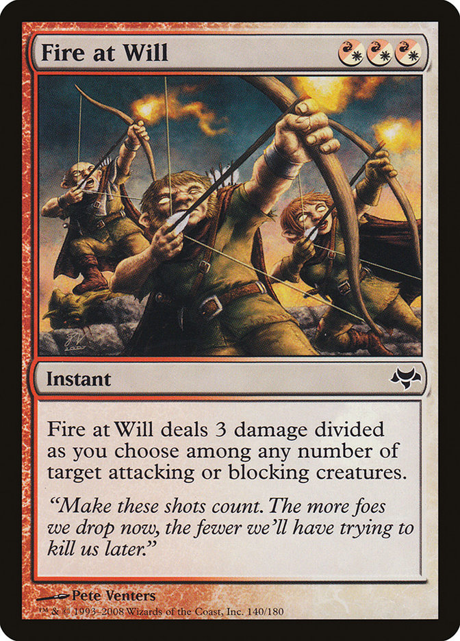 Fire at Will [Eventide] - Magic: The Gathering - Card Brawlers | Quebec | Canada |