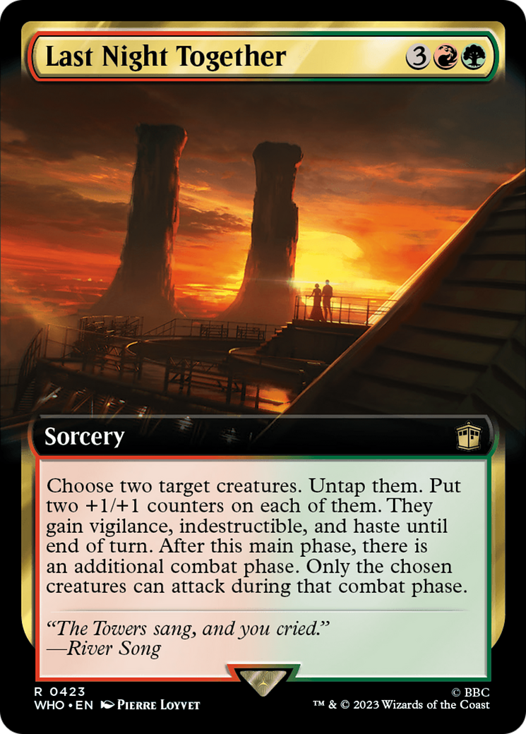 Last Night Together (Extended Art) [Doctor Who] - Magic: The Gathering - Card Brawlers | Quebec | Canada |