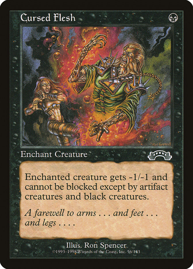 Cursed Flesh [Exodus] - Magic: The Gathering - Card Brawlers | Quebec | Canada |