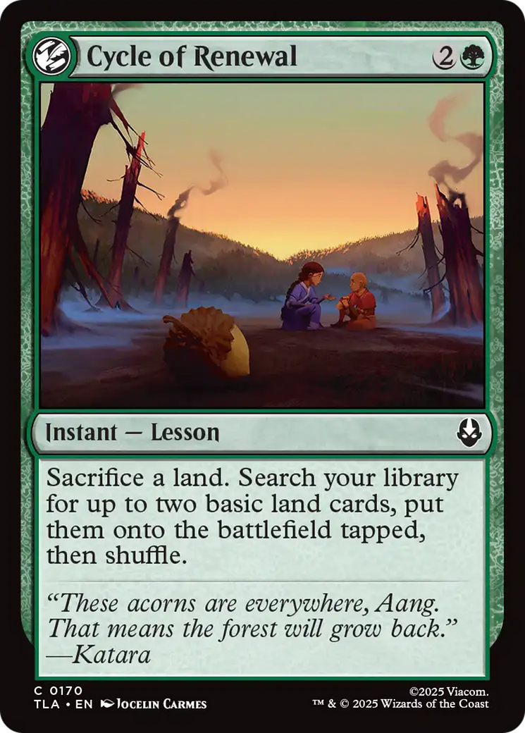 Cycle of Renewal [Avatar: The Last Airbender] - Magic: The Gathering - Card Brawlers | Quebec | Canada |