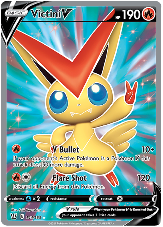 Victini V (144/163) [Sword & Shield: Battle Styles] - Pokémon - Card Brawlers | Quebec | Canada |