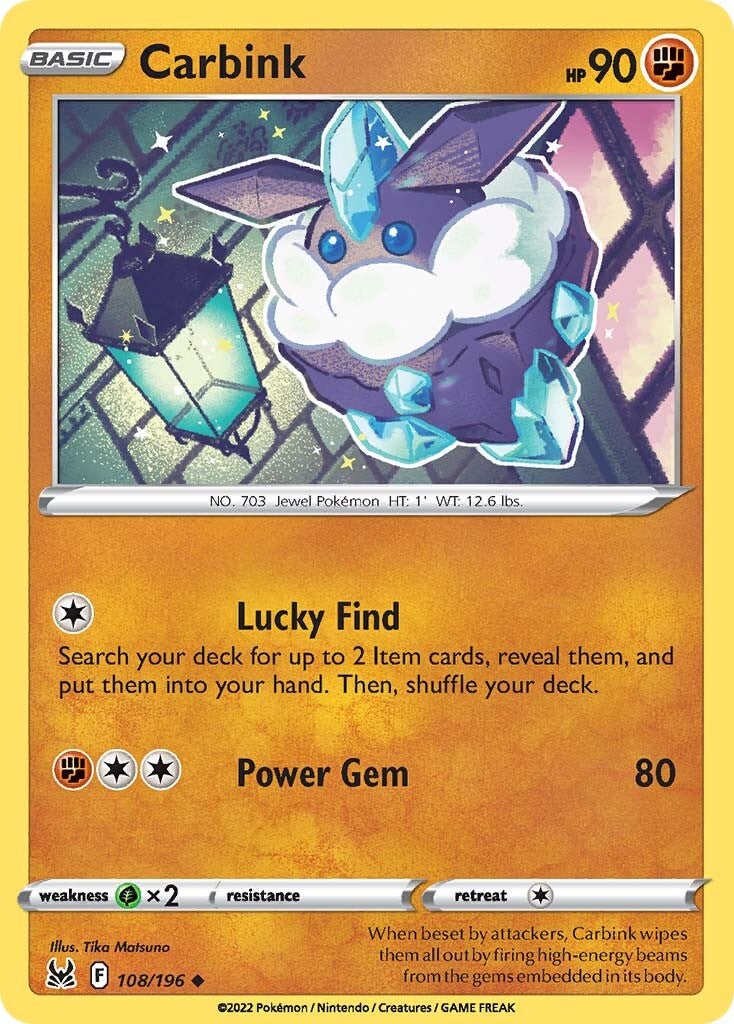 Carbink (108/196) [Sword & Shield: Lost Origin] - Pokémon - Card Brawlers | Quebec | Canada |