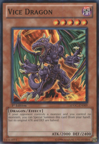 Vice Dragon [SDDC-EN009] Common - Yu-Gi-Oh! - Card Brawlers | Quebec | Canada |