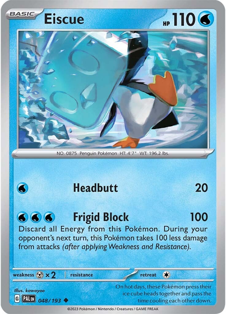 Eiscue (048/193) [Scarlet & Violet: Paldea Evolved] - Pokémon - Card Brawlers | Quebec | Canada |