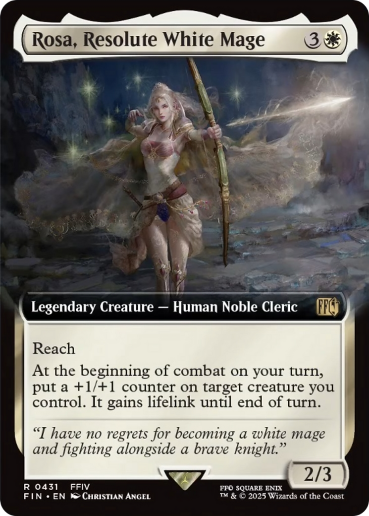 Rosa, Resolute White Mage (Extended Art) [FINAL FANTASY] - Magic: The Gathering - Card Brawlers | Quebec | Canada |