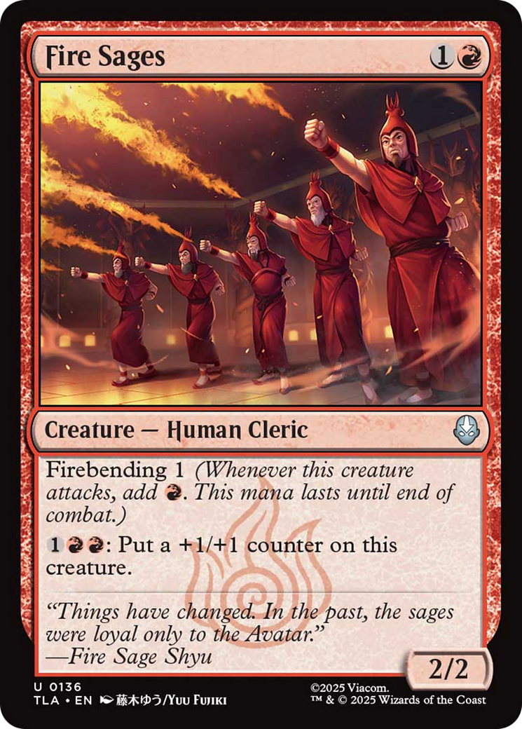 Fire Sages [Avatar: The Last Airbender] - Magic: The Gathering - Card Brawlers | Quebec | Canada |