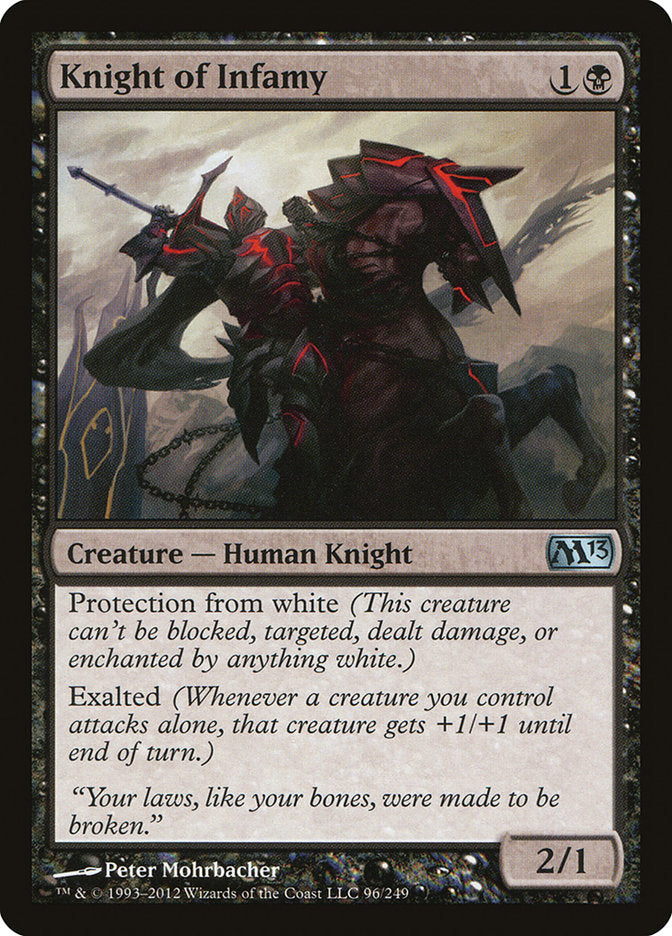 Knight of Infamy [Magic 2013] - Magic: The Gathering - Card Brawlers | Quebec | Canada |