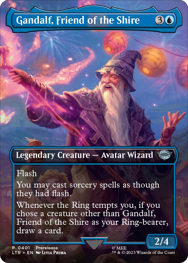 Gandalf, Friend of the Shire (Borderless Alternate Art) [The Lord of the Rings: Tales of Middle-Earth] - Magic: The Gathering - Card Brawlers | Quebec | Canada |