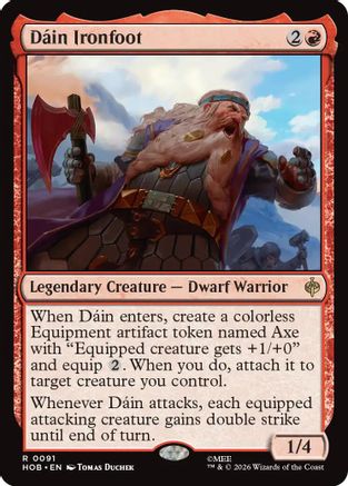 Dain Ironfoot (HOB-091) - The Hobbit Foil - Card Brawlers